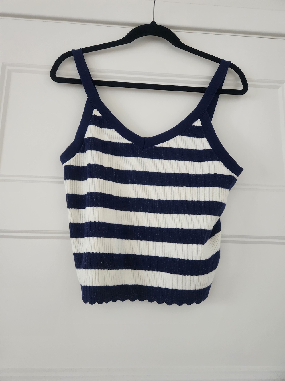 Universal Thread Navy and White Striped Sweater Tank - XL